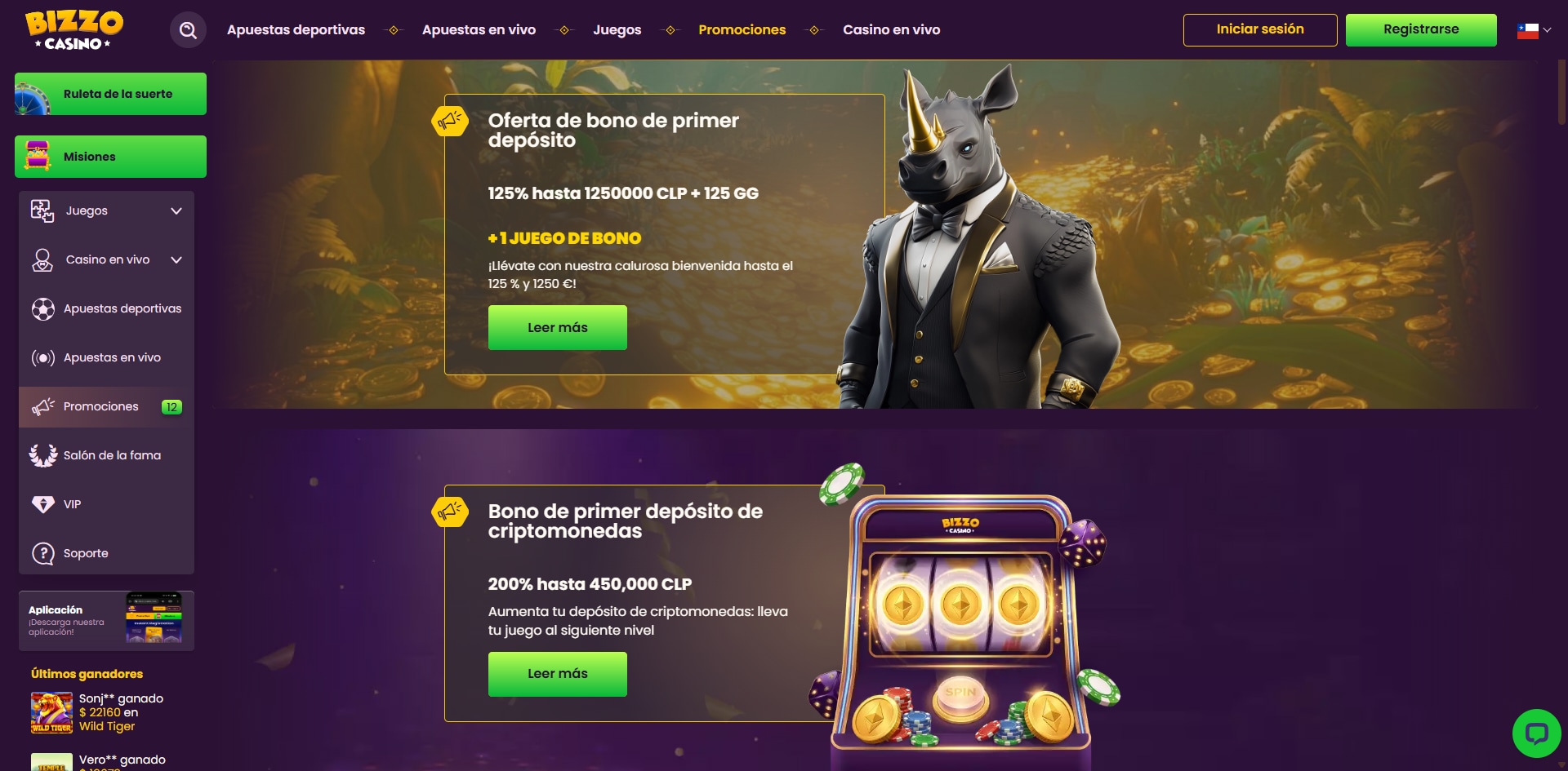 Bizzo Casino Chile